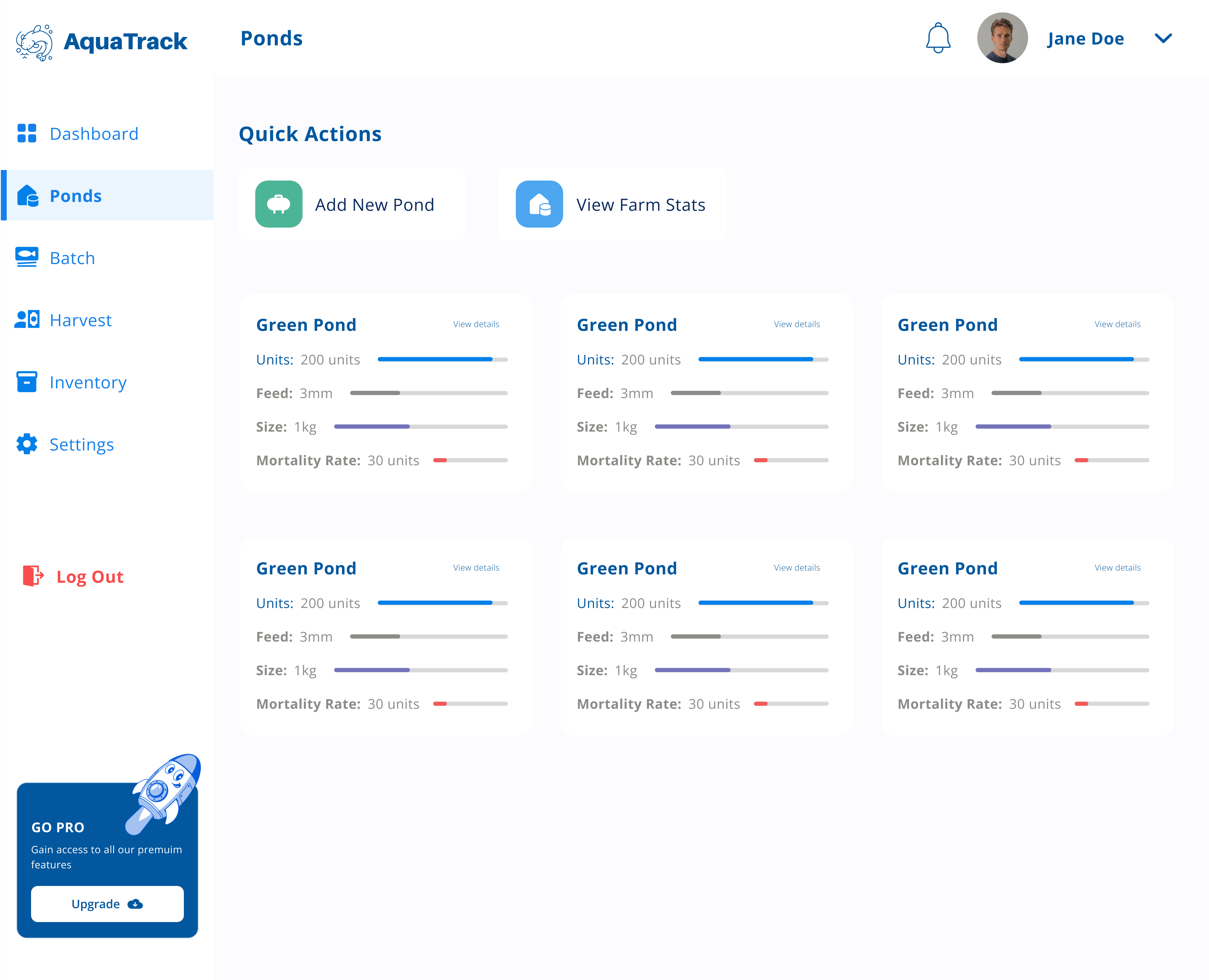 Aquatrack Ponds Active