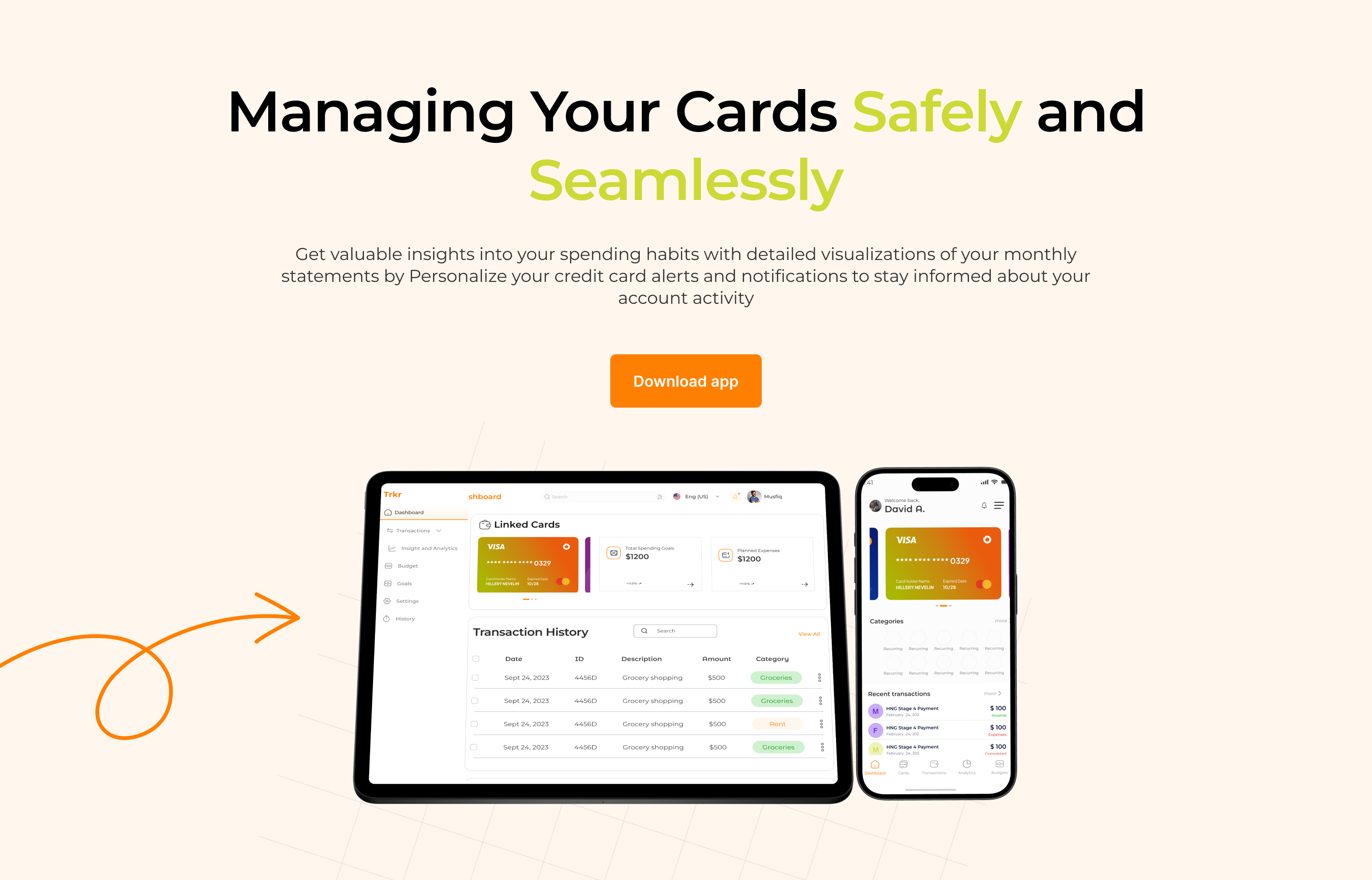 Card Trackr - Fintech App Design
