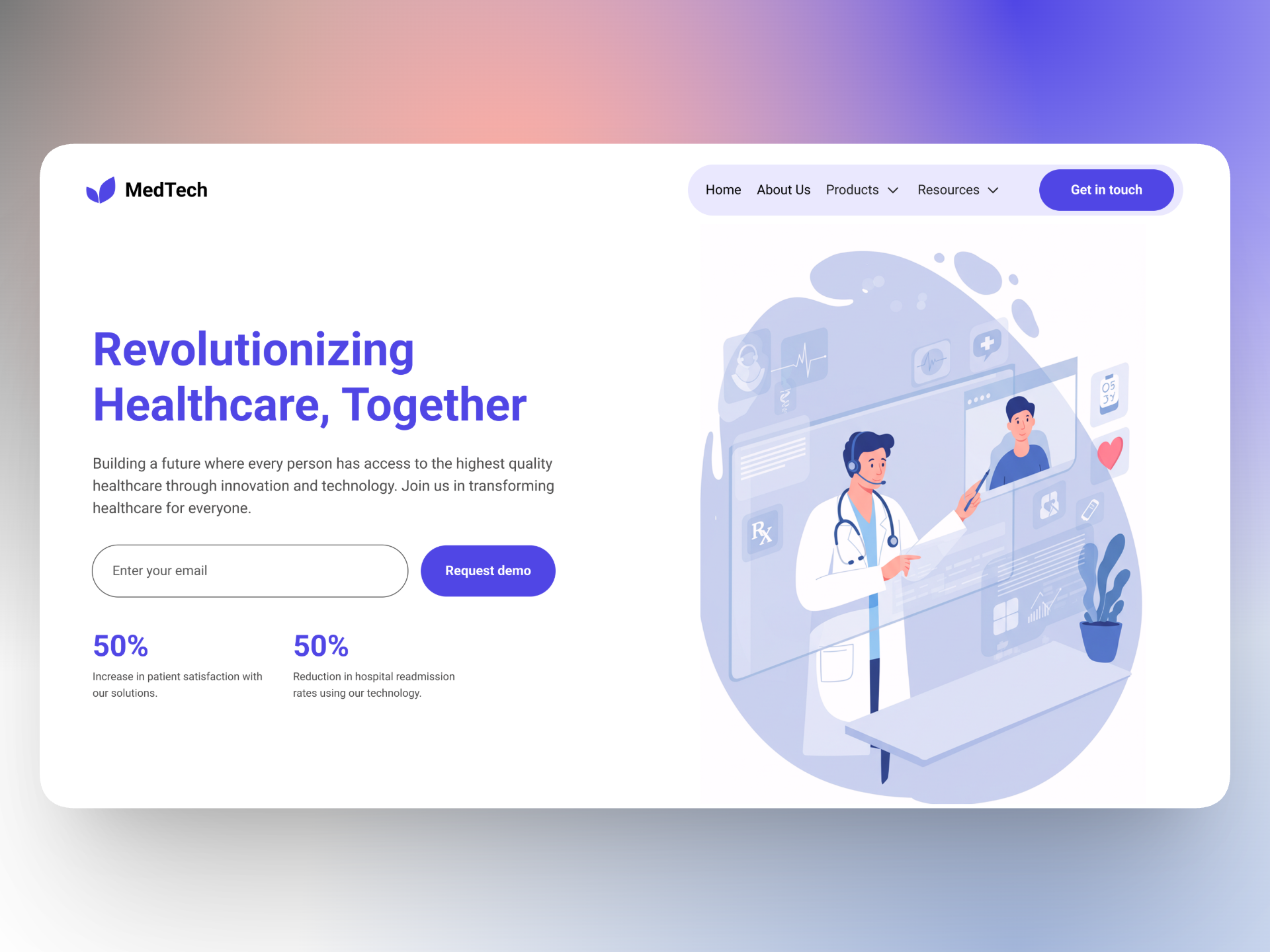 LearnFlo - MedTech Landing Page